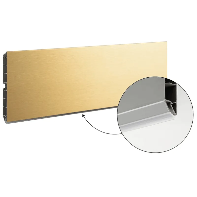 Plastični kuhinjski sokl / Zlatno brušeno