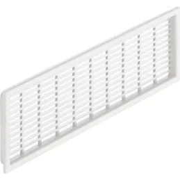 PVC ventilacijska rešetka 227 x 68 mm / Bijela