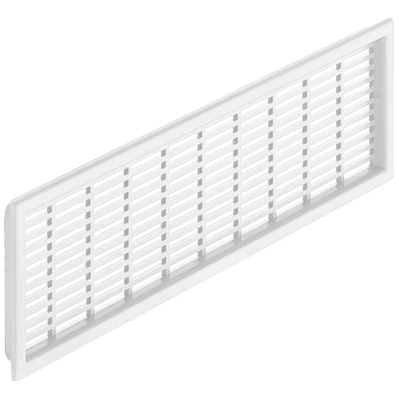 PVC ventilacijska rešetka 227 x 68 mm / Bijela