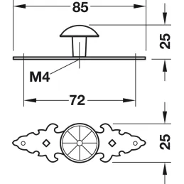 Ručka GIANA / Staromjedena