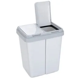 Koš za otpad DUALO 2x23 L / Siva