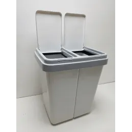Koš za otpad DUALO 2x23 L / Siva