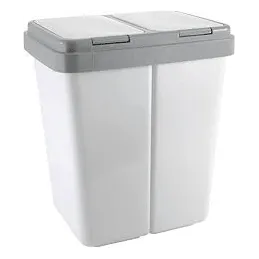 Koš za otpad DUALO 2x23 L / Siva