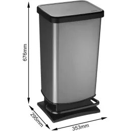 Koš za smeće PASSO 40 L / Bijeli