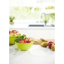 Plastična zdjela s poklopcem CARUBA 1,8L / Zelena