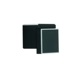 Ručka knopka DESIGNO / Crna mat - srebrna