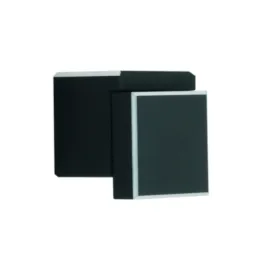 Ručka knopka DESIGNO / Crna mat - srebrna