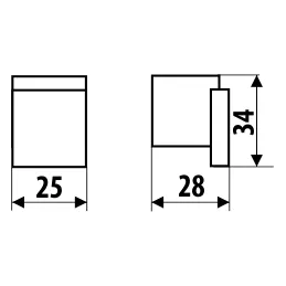 Ručka knopka DESIGNO / Srebrna