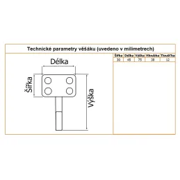 Dječja vješalica LEGO / Crvena