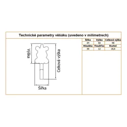 Dječja vješalica UNICORN / Ružičasta