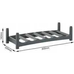 Stalak za vino ELEGANCIA / Siva