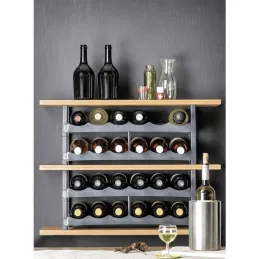 Stalak za vino ELEGANCIA / Siva