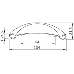 Ručka AZALEA / Brušeni nikel