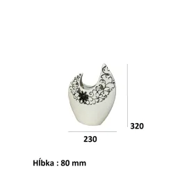 Keramička vaza MAGIC / Bijela