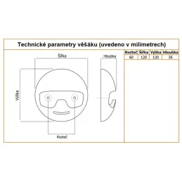 Dječja vješalica ROBOT / Zelena