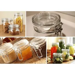 Staklena posuda za hranu 1,0 L / Prozirna