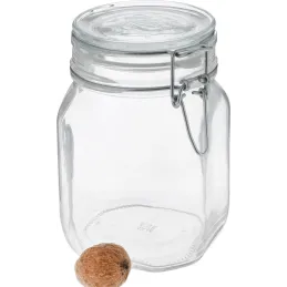 Staklena posuda za hranu 1,0 L / Prozirna
