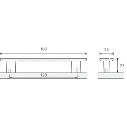 Ručka COPRA / Crna mat