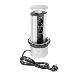 Pomična električna utičnica 3x230V aluminij