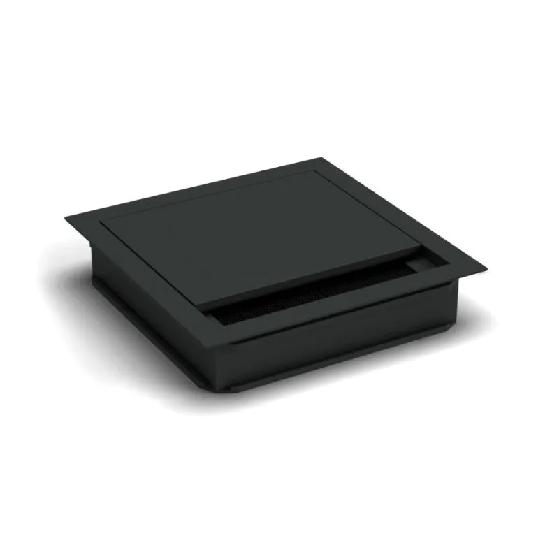 Prolaz za kabele VIDAL 120 x 120 mm s prigušenjem / Crna