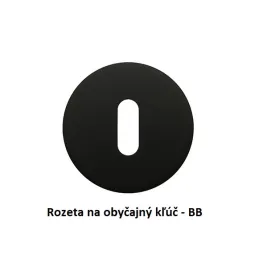 Rozetna kvaka AISHA / Crna mat