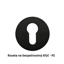 Rozetna kvaka BRIA / Crna mat