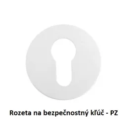 Rozetna kvaka BRIA / Mat bijela