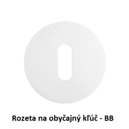 Rozetna kvaka BRIA / Mat bijela