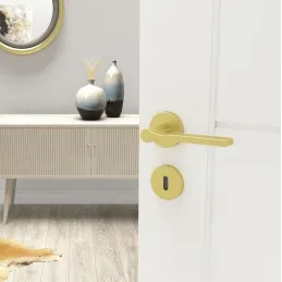 Rozetna kvaka BRIA / Matirano zlatna