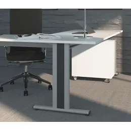 Noga stolnog konstrukcijskog DESK BAR TEMPO T 600 / siva