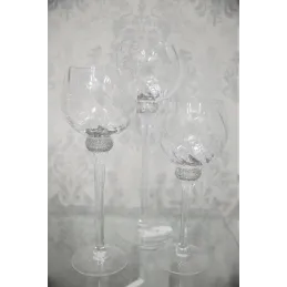 Set svijećnjaka na stalku EXCLUSIVE / Prozirno