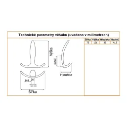 Vješalica JADE / Nehrđajući čelik