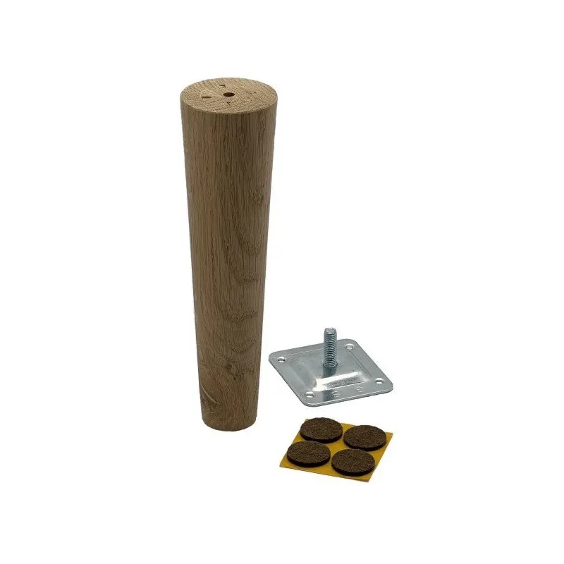 Drvena namještajna nožica D45 AGOS II / Sirovi hrast