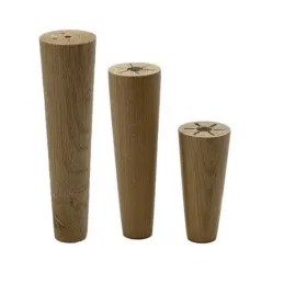 Drvena namještajna nogica D45 AGOS II / Lakirani hrast