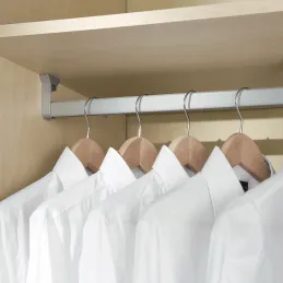 Set od 2 ovalne vješalice s držačima i brtvom / Aluminij