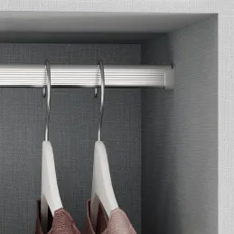 Set od 2 ovalne aluminijske vješalice sa držačima