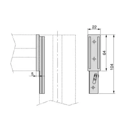 Modularni ormarni sustav ZERO 2115 mm - 3 stupa / Crna mat