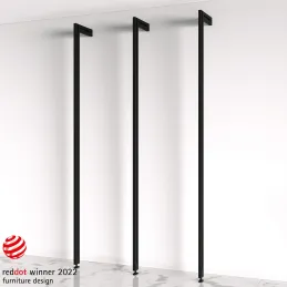 Modularni ormarni sustav ZERO 2115 mm - 3 stupa / Crna mat