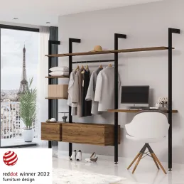 Stalak za modularni ormarni sustav ZERO / Crna mat