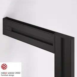 Set držača za stub za modularni garderobni sustav ZERO / Crna mat