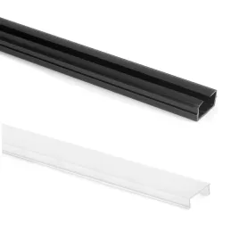 LED profil s difuzorom za garderobni modularni sustav ZERO / Crna mat