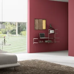 Profil za zid jednostavan za montažu polica JAGMET / Bijeli