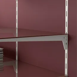 Profil za zid jednostavan za montažu polica JAGMET / Bijeli