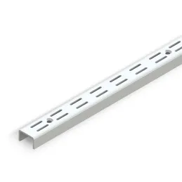 Profil za zid dvostruki za pričvršćivanje polica JAGMET / Bijeli