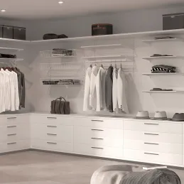 Profil za zid dvostruki za pričvršćivanje polica JAGMET / Bijeli