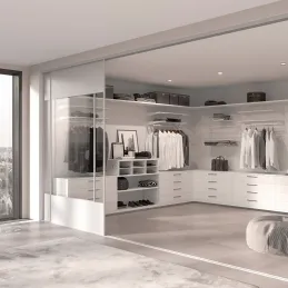 Profil za zid dvostruki za pričvršćivanje polica JAGMET / Bijeli