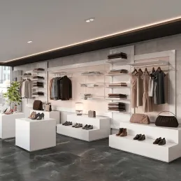 Držač police za dvostruki profil JAGMET Drvo - staklo / Bijeli