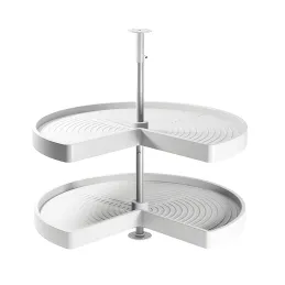 Karusel SHELVO 270° puna podloga / Bijela