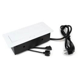 Utična kutija na izvlačenje ATOMIA 2x230 V + 2xUSB punjenje A/C + HDMI + RJ45 / Bijela