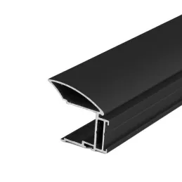 Set okova za dvokrilna klizna vrata MULTIOMEGA W RAMA - 2m / Crna mat